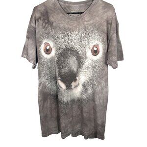 Mountain Gray Koala Cotton Tshirt- Size Large -Unisex, Animal Tshirt